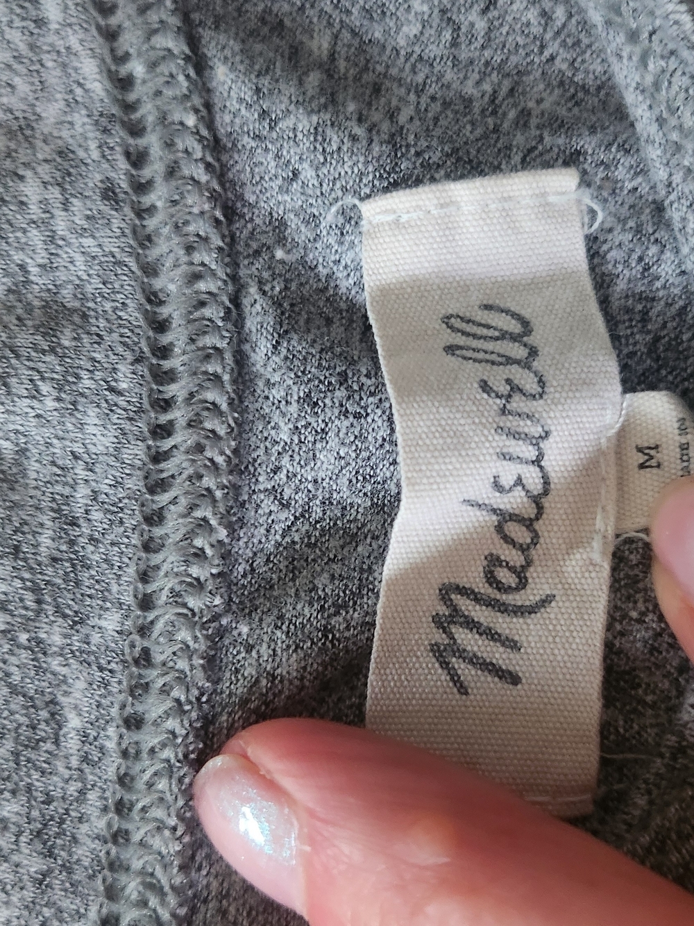 Madewell Mustard Yellow Tee And Gray Tee BUNDLE